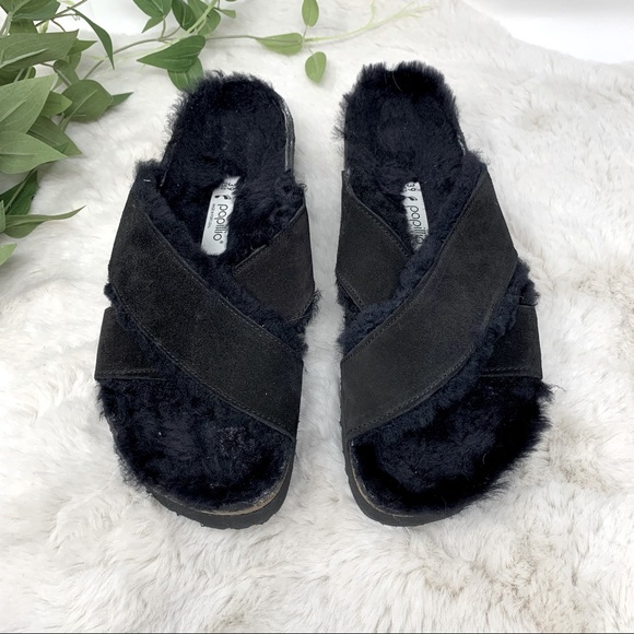 Birkenstock Platform Daytona Leather Sandals 39 8 - 8.5 fur Birkenstock slides - Picture 4 of 12